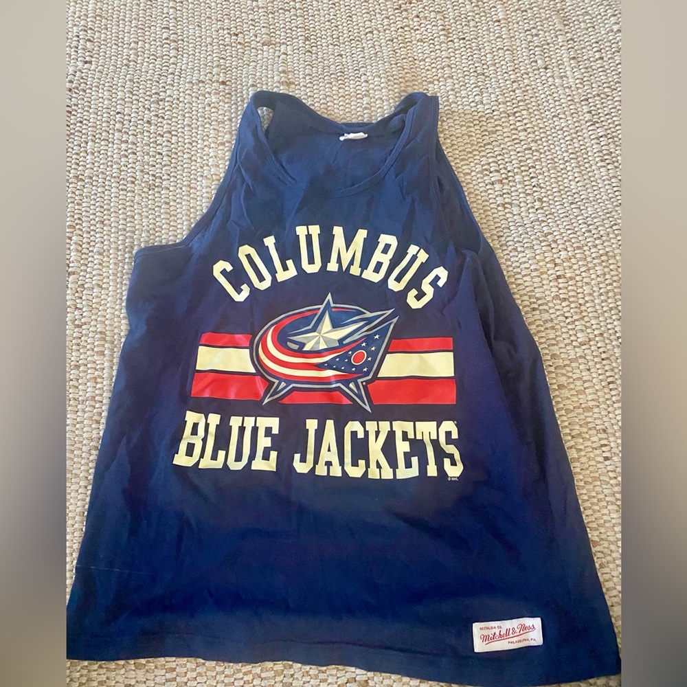 Mens Columbus Blue Jackets Tank Top (Never worn)